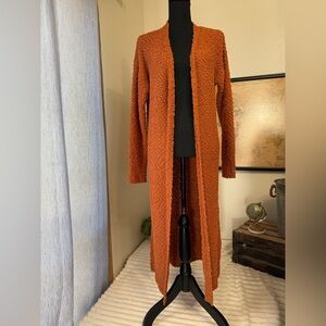 Andree by Unit popcorn knit duster cardigan size small